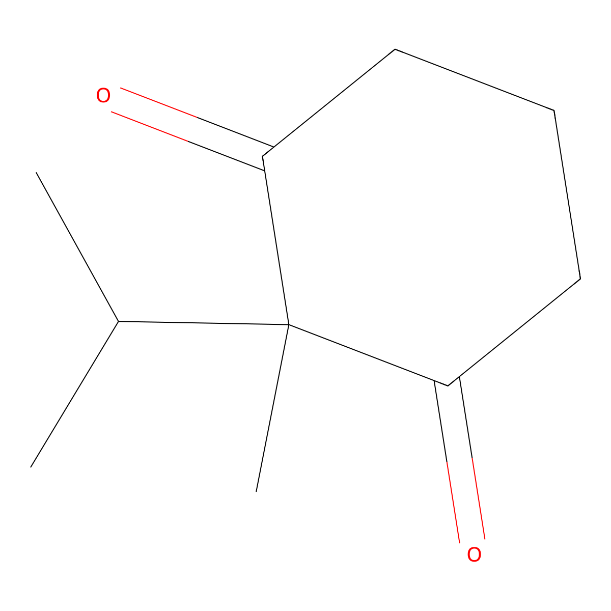 2-Isopropyl-2-methyl-1,3-cyclohexanedione molecular structure, CAS 123130-63-2