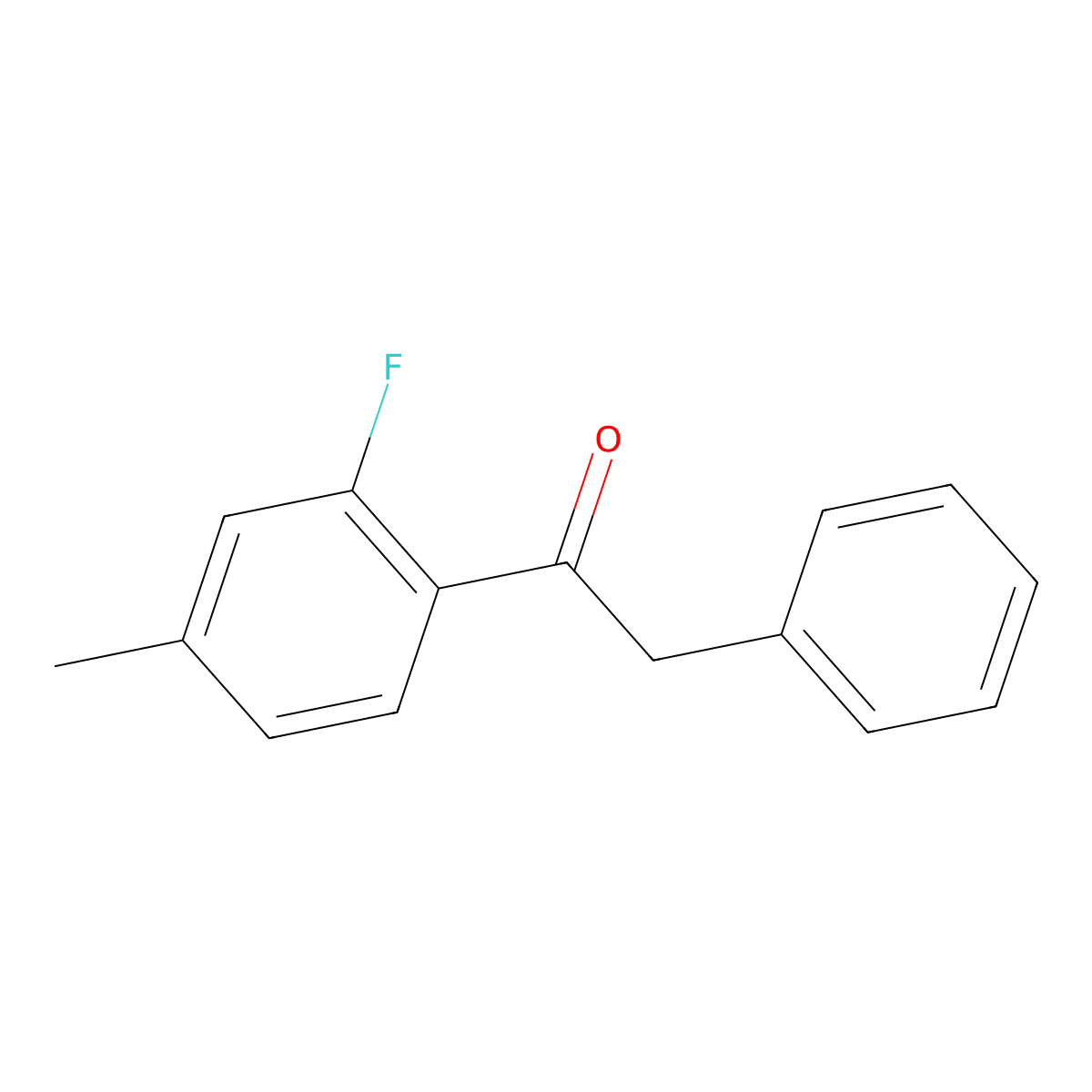 1-(2-Fluoro-4-methylphenyl)-2-phenylethanone molecular structure, CAS 1231310-42-1