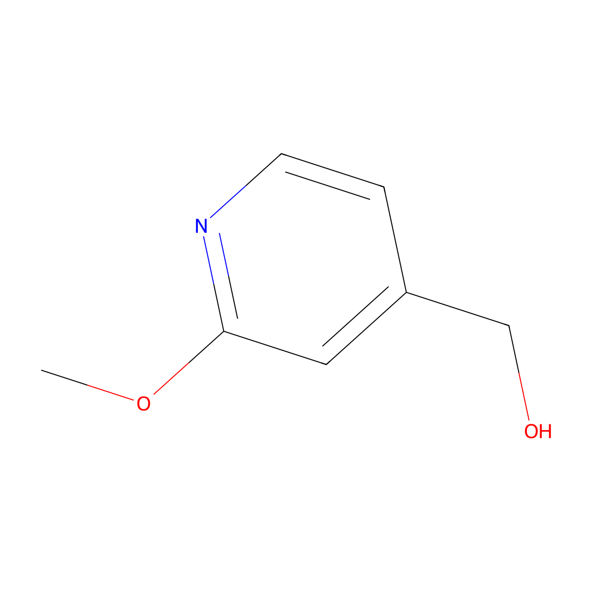 (2-Methoxypyridin-4-yl)methanol molecular structure, CAS 123148-66-3