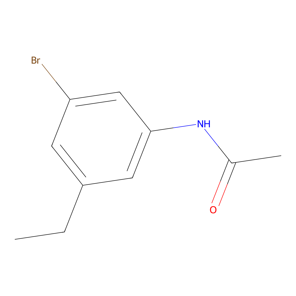 N-(3-Bromo-5-ethylphenyl)acetamide molecular structure, CAS 123158-67-8