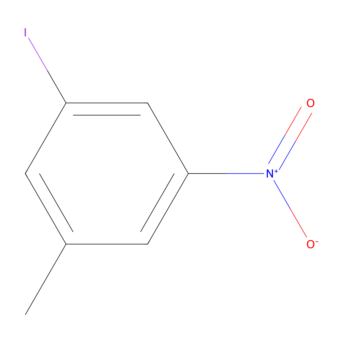 1-Iodo-3-methyl-5-nitrobenzene molecular structure, CAS 123158-78-1