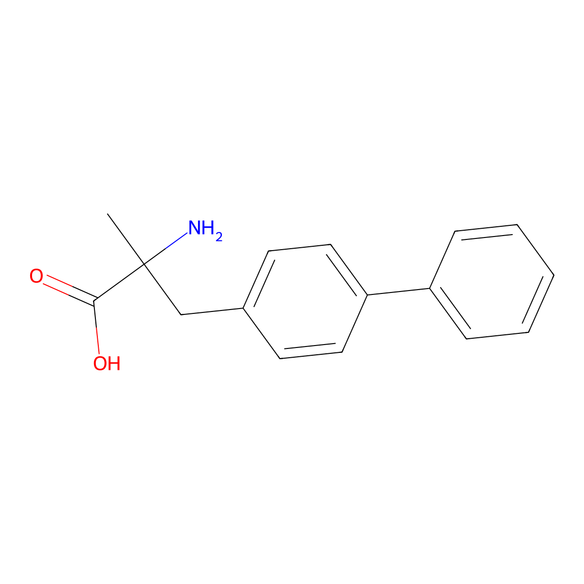(S)-3-([1,1'-biphenyl]-4-yl)-2-amino-2-methylpropanoic acid molecular structure, CAS 1231709-24-2