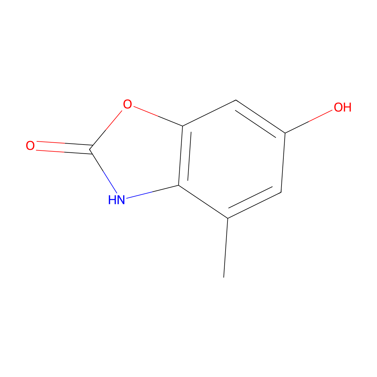 6-hydroxy-4-methylbenzo[d]oxazol-2(3H)-one molecular structure, CAS 1231749-32-8