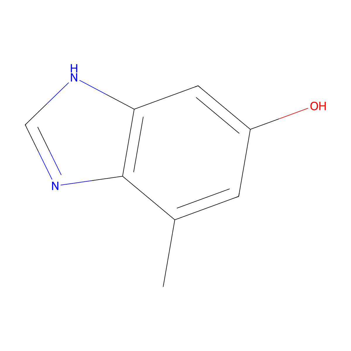 4-methyl-1H-1,3-benzodiazol-6-ol molecular structure, CAS 1231749-80-6