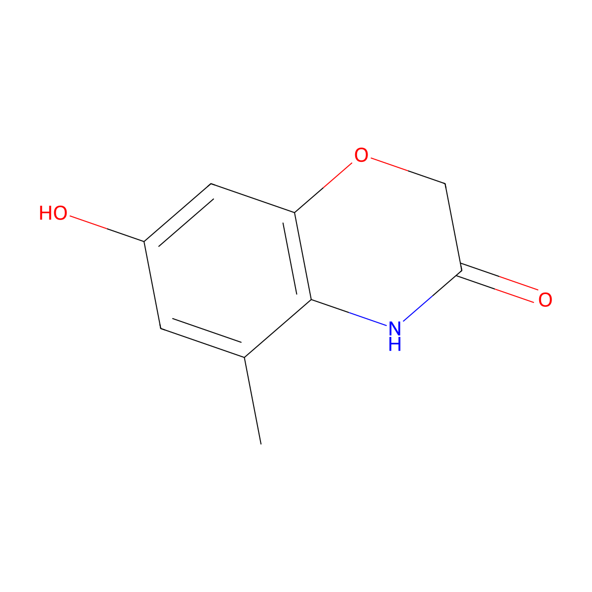 7-hydroxy-5-methyl-2H-benzo[b][1,4]oxazin-3(4H)-one molecular structure, CAS 1231750-12-1