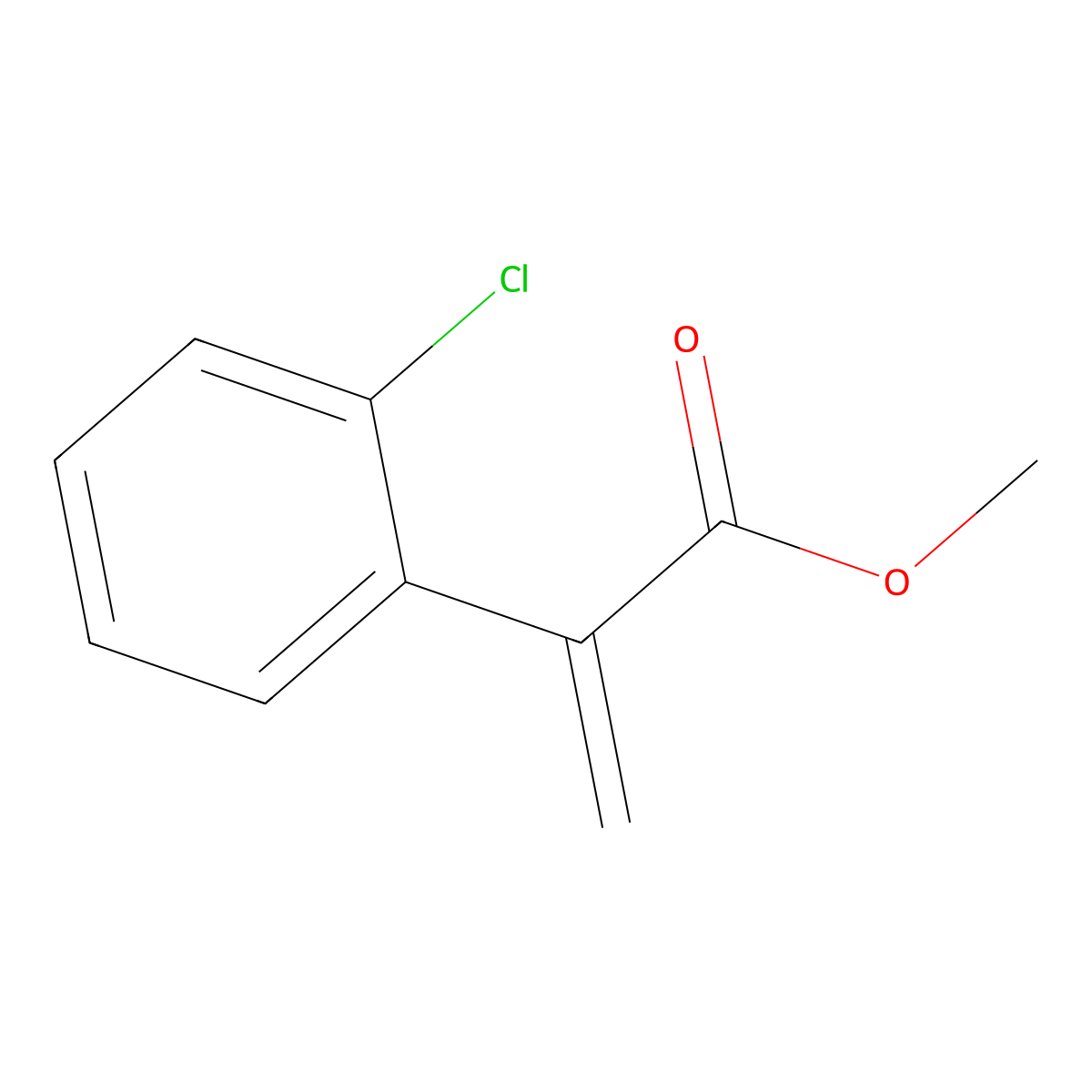 Methyl 2-(2-chlorophenyl)acrylate molecular structure, CAS 1231755-76-2