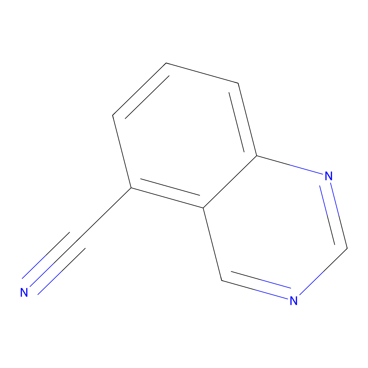 Quinazoline-5-carbonitrile molecular structure, CAS 1231761-02-6
