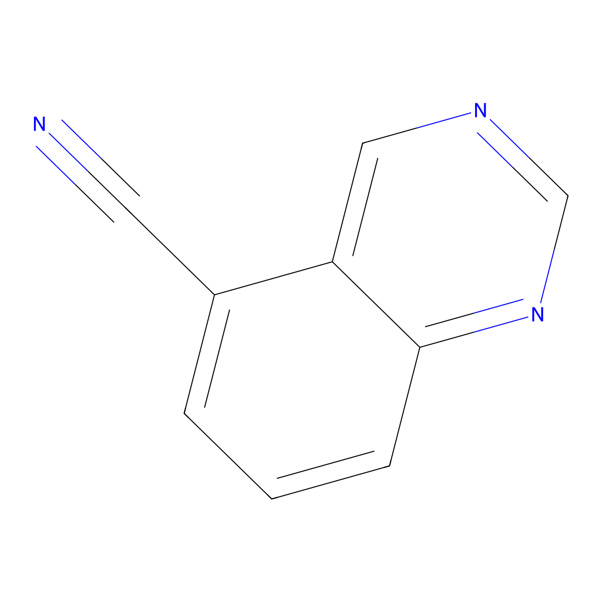 Quinazoline-5-carbonitrile molecular structure, CAS 1231761-02-6