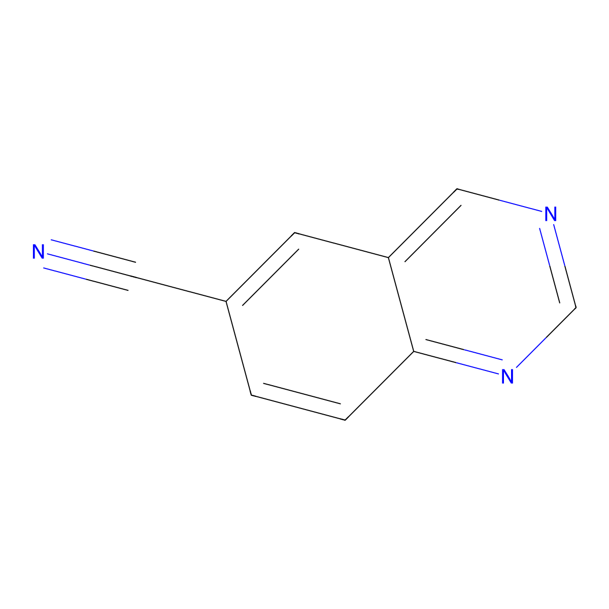 6-Quinazolinecarbonitrile molecular structure, CAS 1231761-03-7