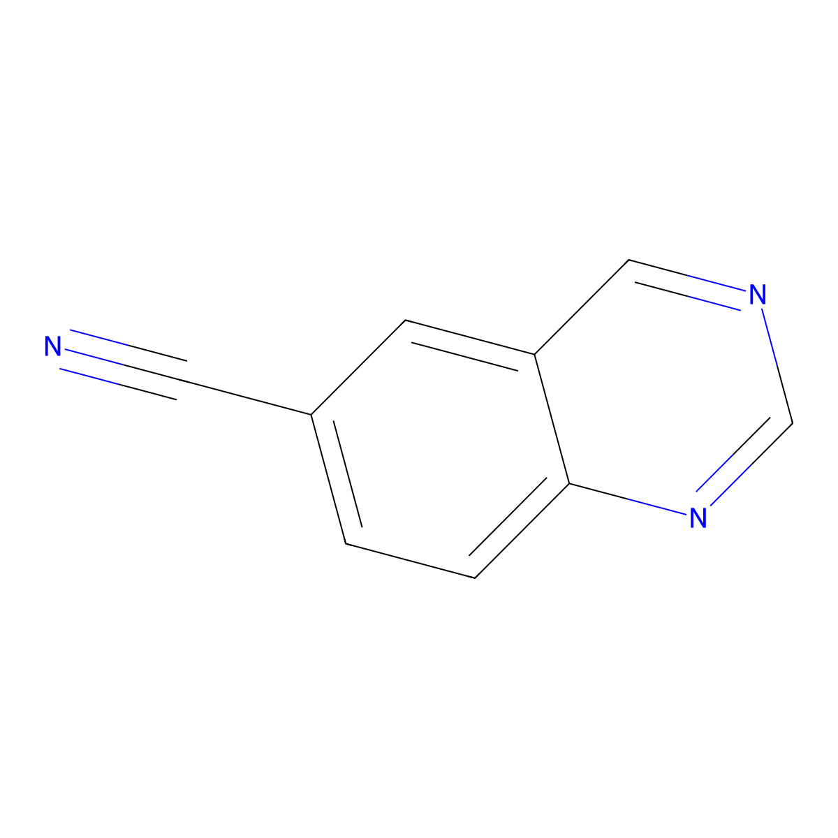 6-Quinazolinecarbonitrile molecular structure, CAS 1231761-03-7