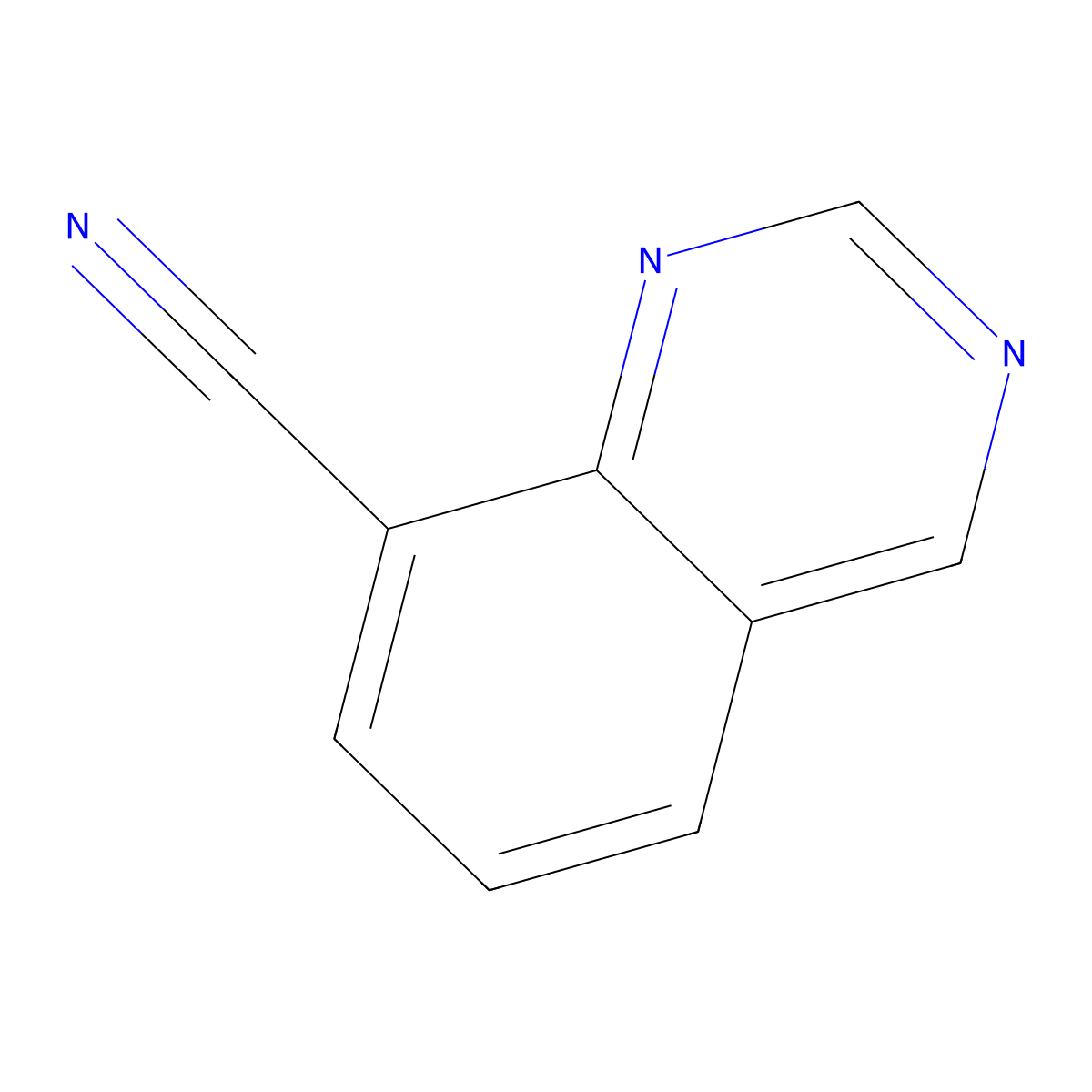 Quinazoline-8-carbonitrile molecular structure, CAS 1231761-05-9