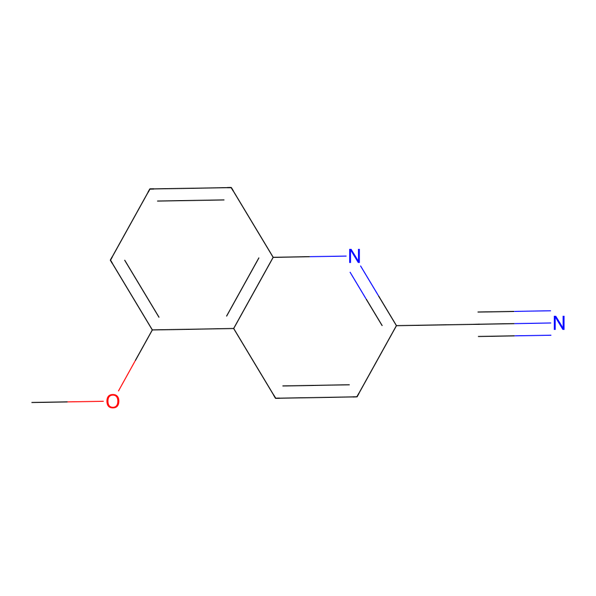 5-Methoxyquinoline-2-carbonitrile molecular structure, CAS 1231761-17-3