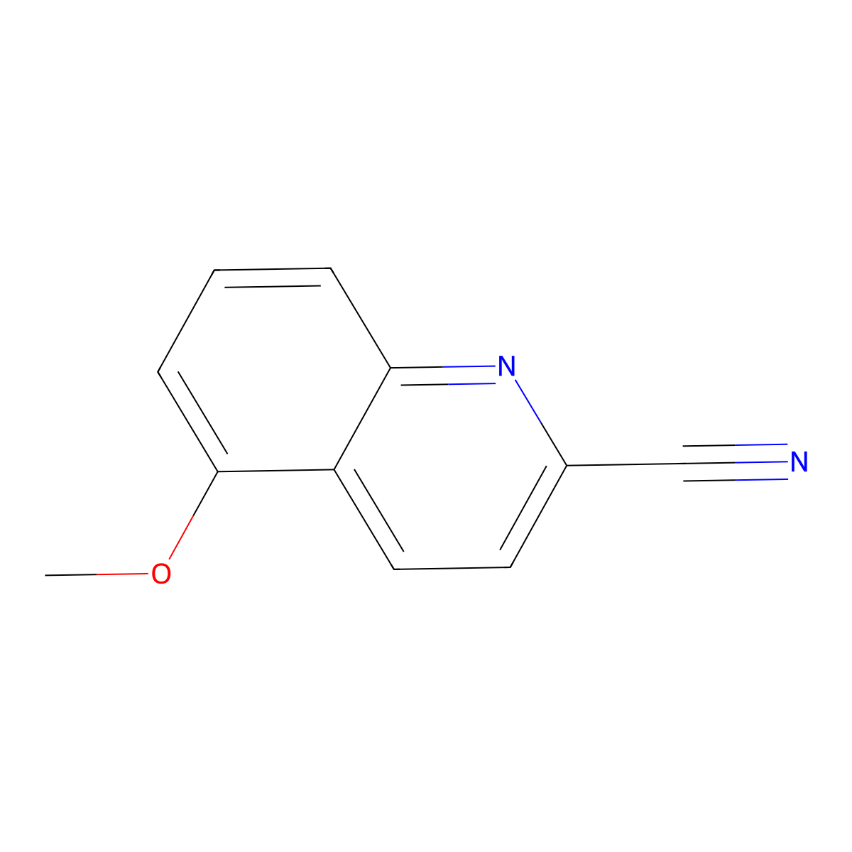 5-Methoxyquinoline-2-carbonitrile molecular structure, CAS 1231761-17-3