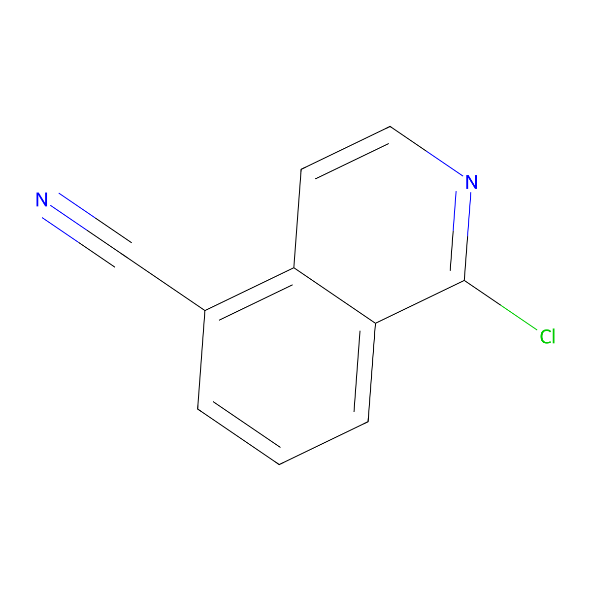 1-Chloroisoquinoline-5-carbonitrile molecular structure, CAS 1231761-23-1