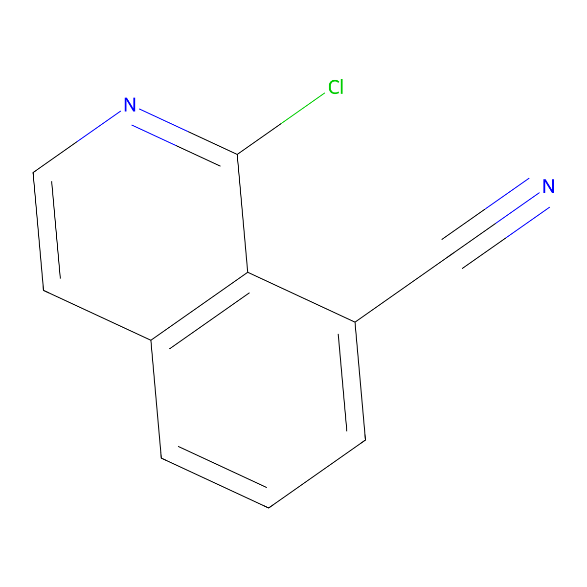 1-Chloroisoquinoline-8-carbonitrile molecular structure, CAS 1231761-24-2