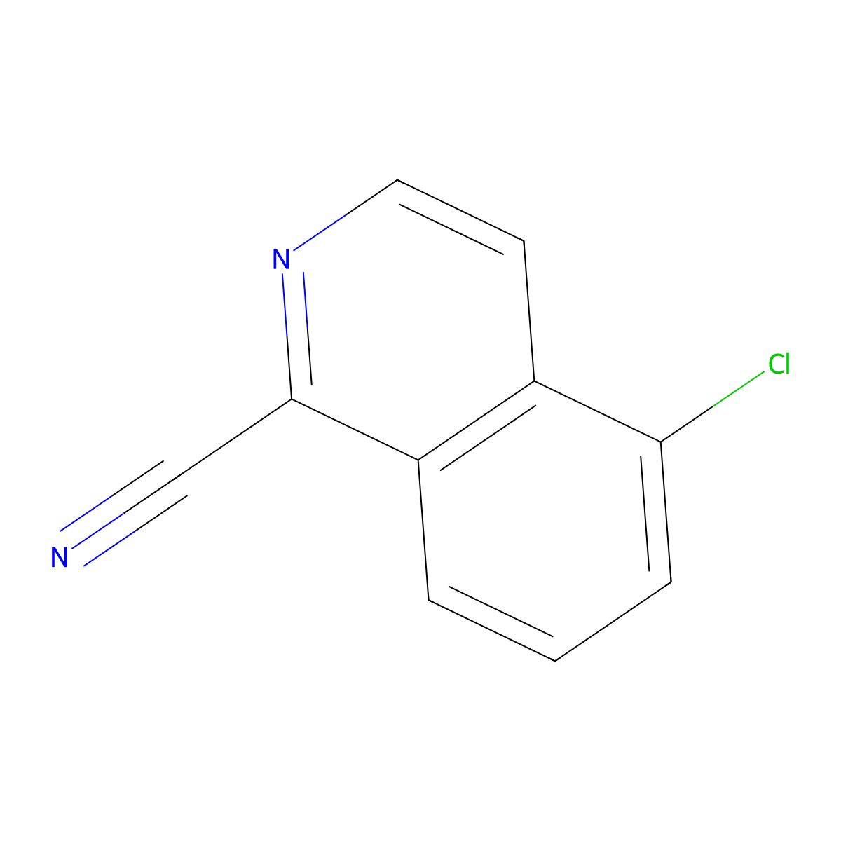 5-Chloroisoquinoline-1-carbonitrile molecular structure, CAS 1231761-25-3