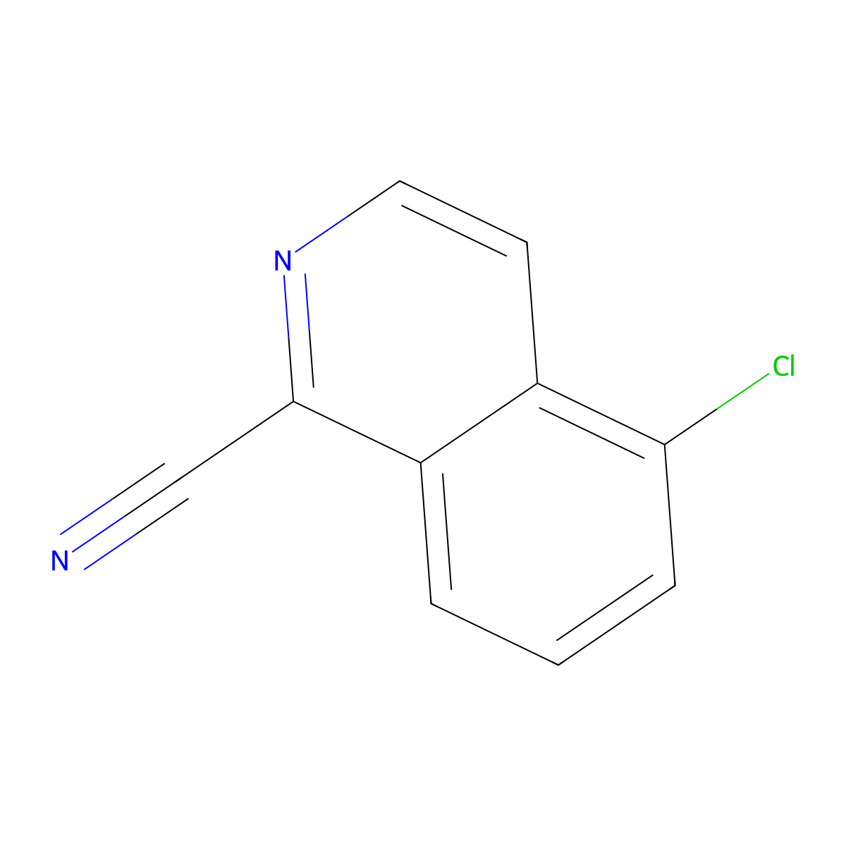 5-Chloroisoquinoline-1-carbonitrile molecular structure, CAS 1231761-25-3