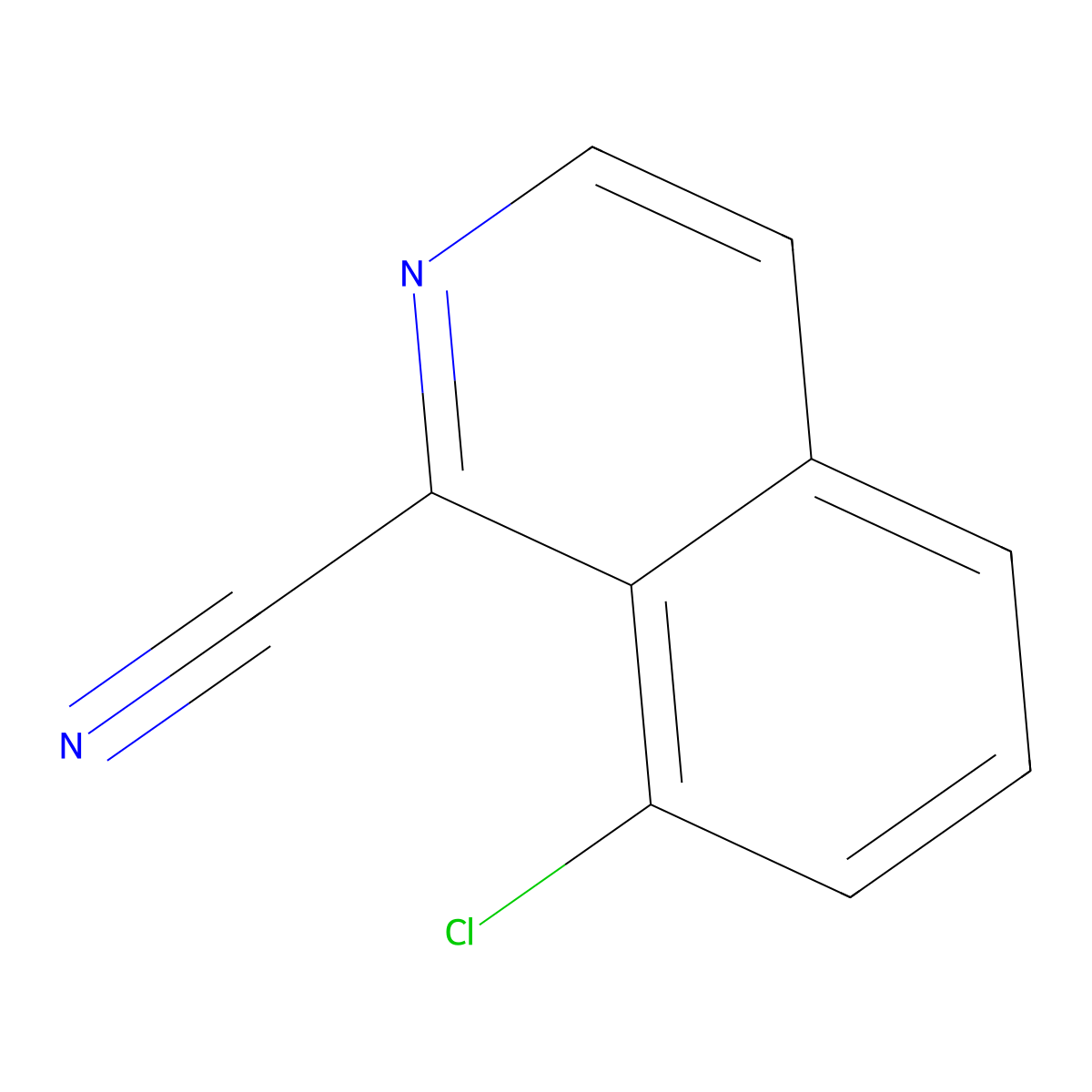 8-Chloroisoquinoline-1-carbonitrile molecular structure, CAS 1231761-26-4