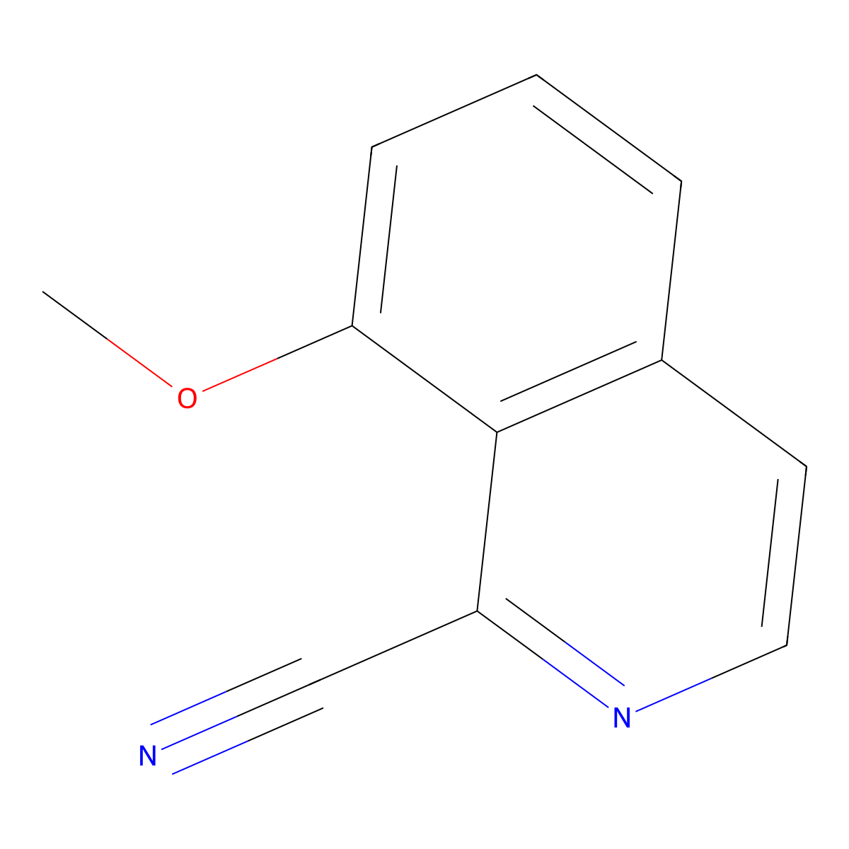 8-Methoxyisoquinoline-1-carbonitrile molecular structure, CAS 1231761-38-8