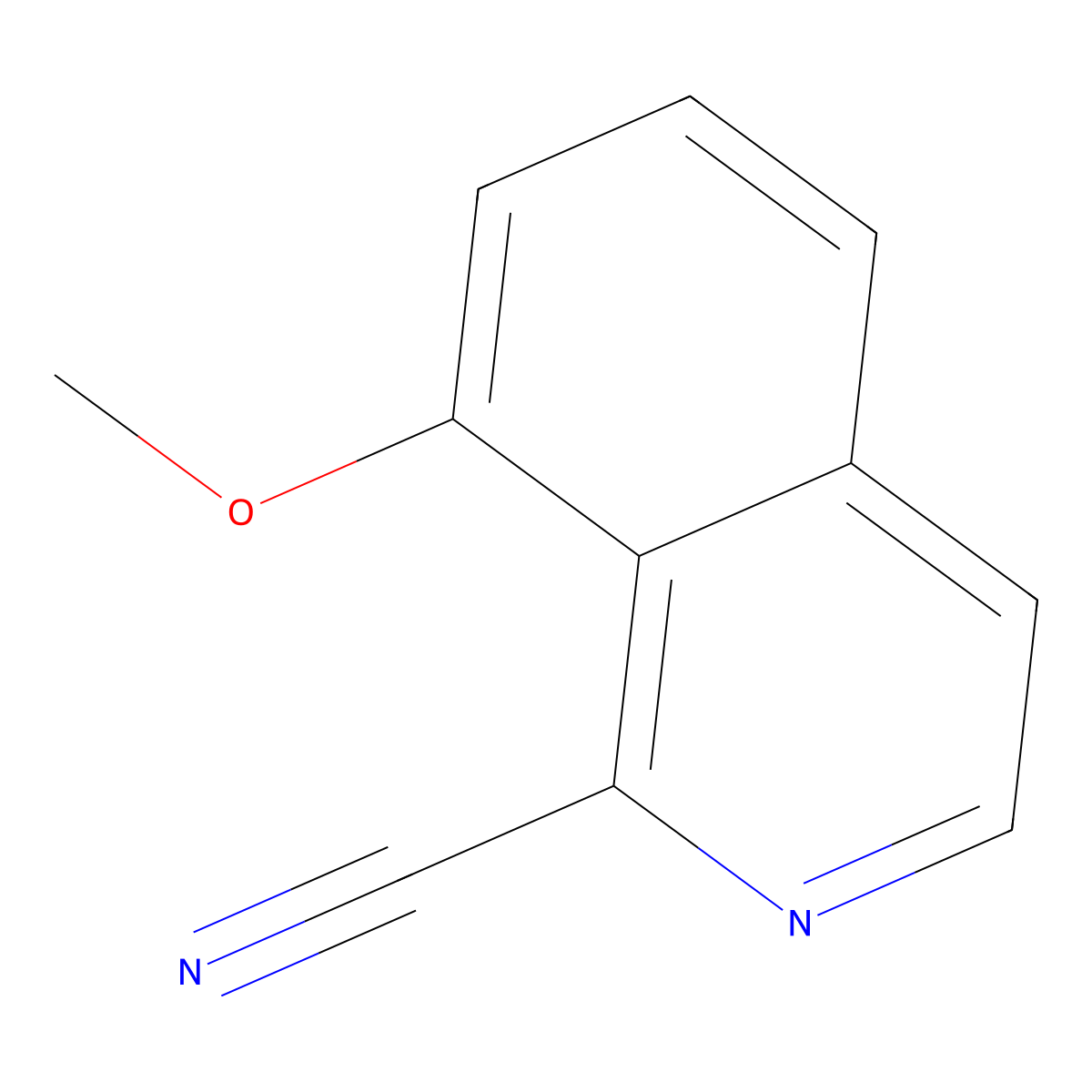 8-Methoxyisoquinoline-1-carbonitrile molecular structure, CAS 1231761-38-8