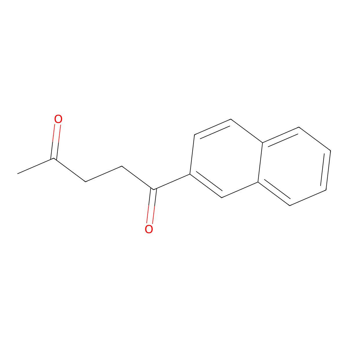 1,4-Pentanedione, 1-(2-naphthalenyl)- molecular structure, CAS 123183-98-2