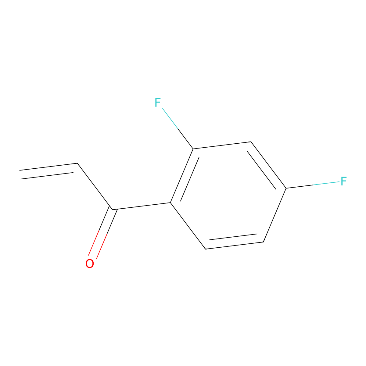 1-(2,4-Difluorophenyl)prop-2-en-1-one molecular structure, CAS 123184-17-8