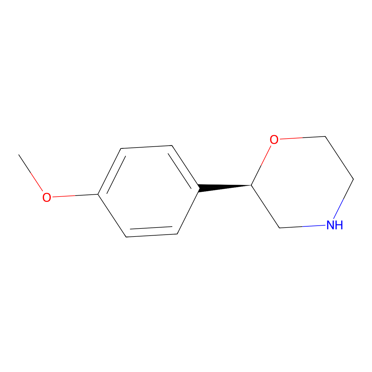 (R)-2-(4-Methoxyphenyl)morpholine molecular structure, CAS 1231926-29-6