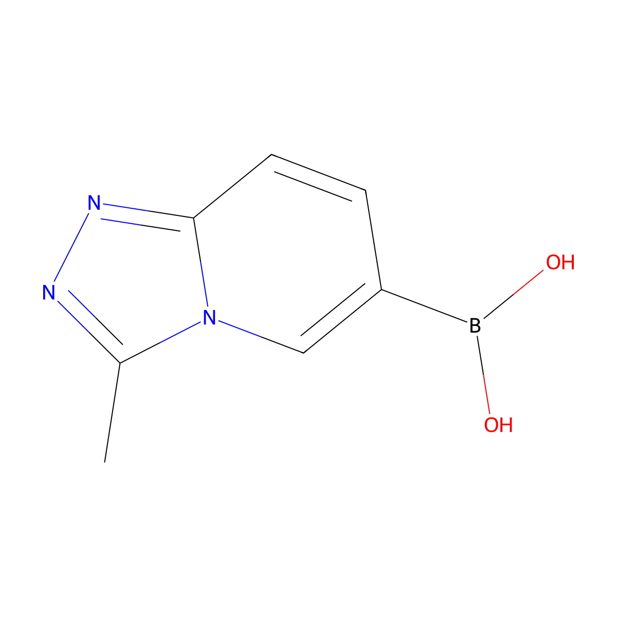 {3-Methyl-[1,2,4]triazolo[4,3-a]pyridin-6-yl}boronic acid molecular structure, CAS 1231934-39-6