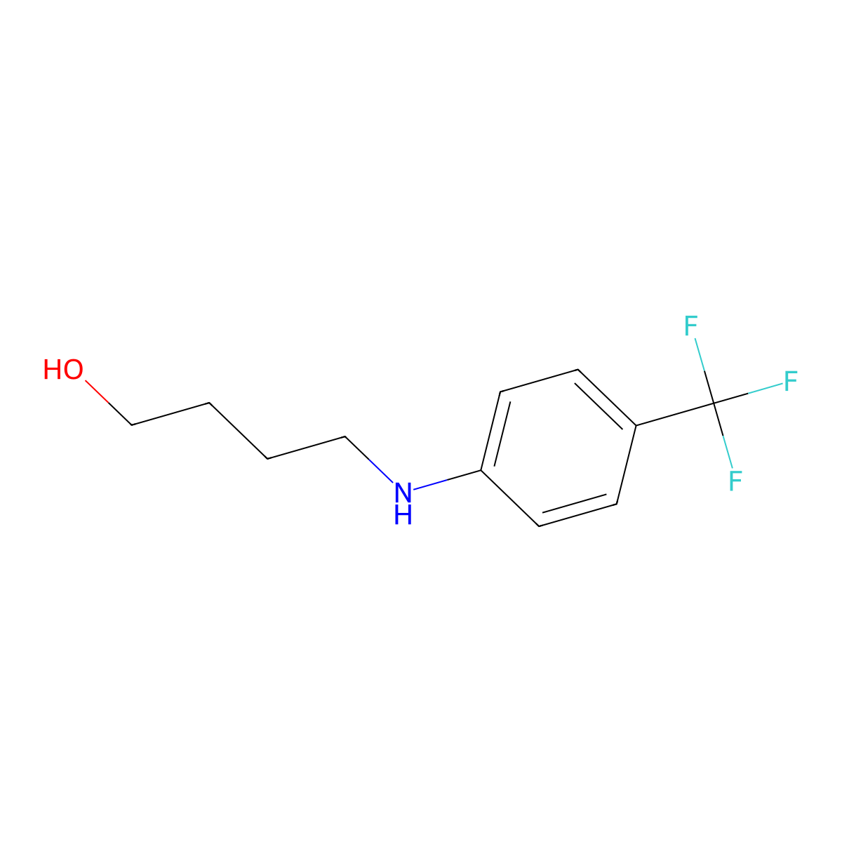 4-[4-(Trifluoromethyl)anilino]butan-1-ol molecular structure, CAS 1231977-91-5