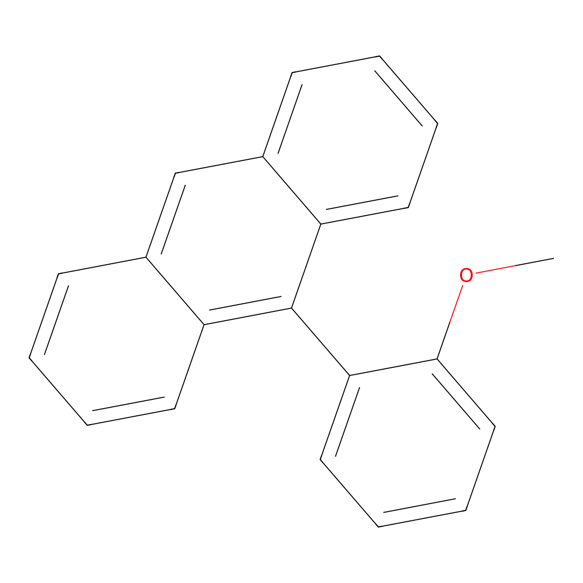 9-(2-Methoxyphenyl)anthracene molecular structure, CAS 1232-27-5