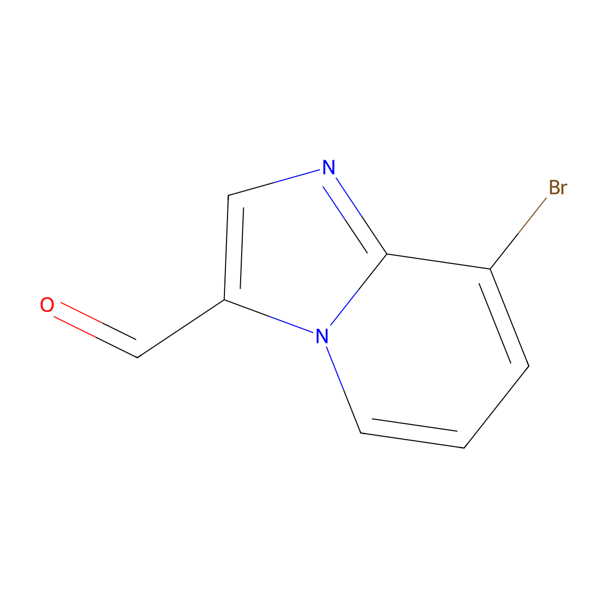 8-Bromoimidazo(1,2-a)pyridine-3-carbaldehyde molecular structure, CAS 1232038-99-1