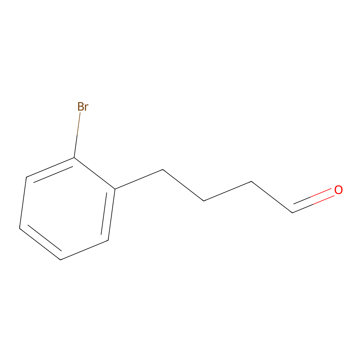 2-Bromobenzenebutanal molecular structure, CAS 123206-84-8