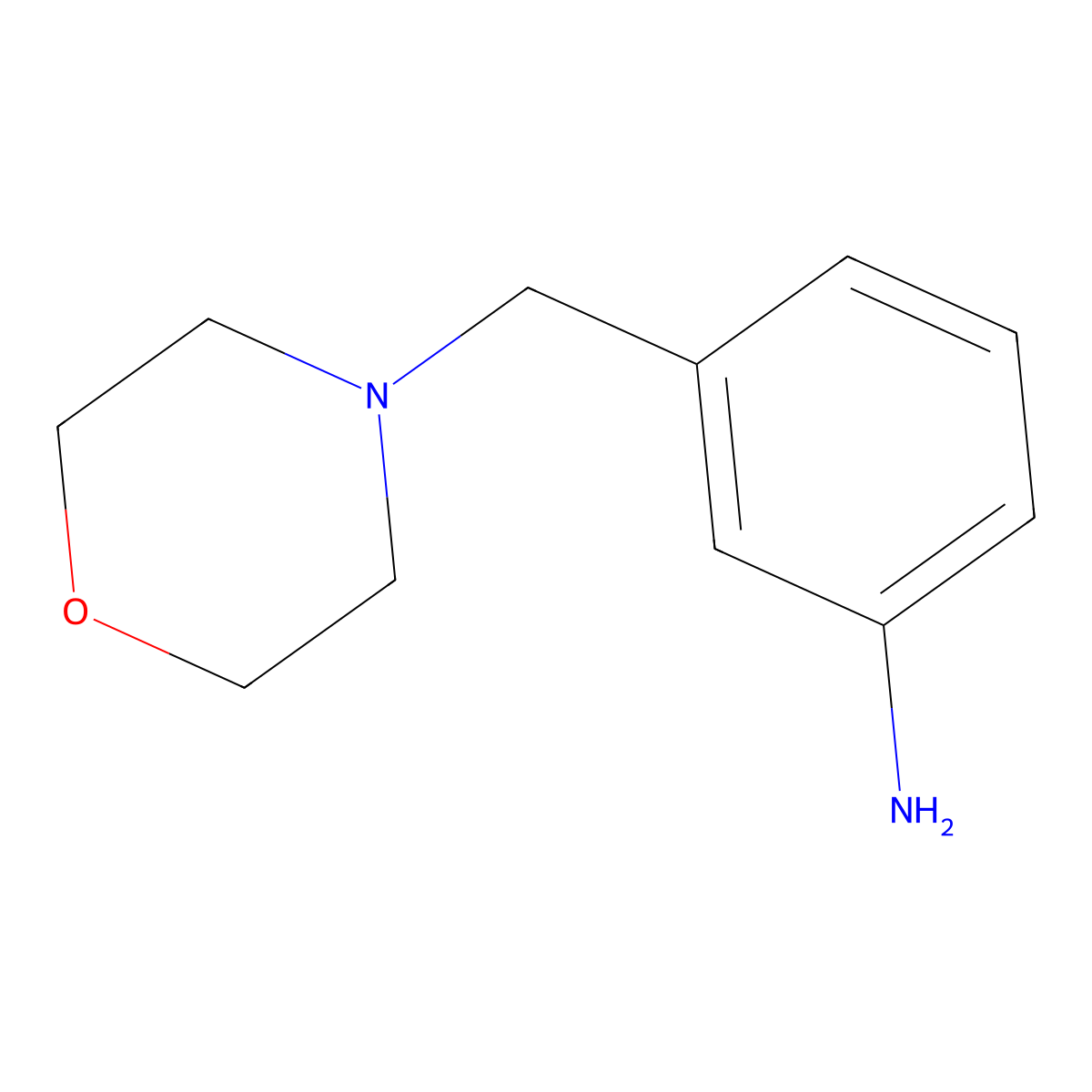 3-(Morpholin-4-ylmethyl)aniline molecular structure, CAS 123207-48-7