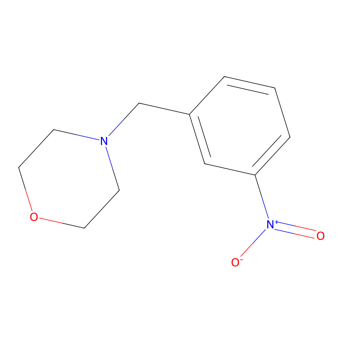 4-(3-Nitrobenzyl)morpholine molecular structure, CAS 123207-57-8