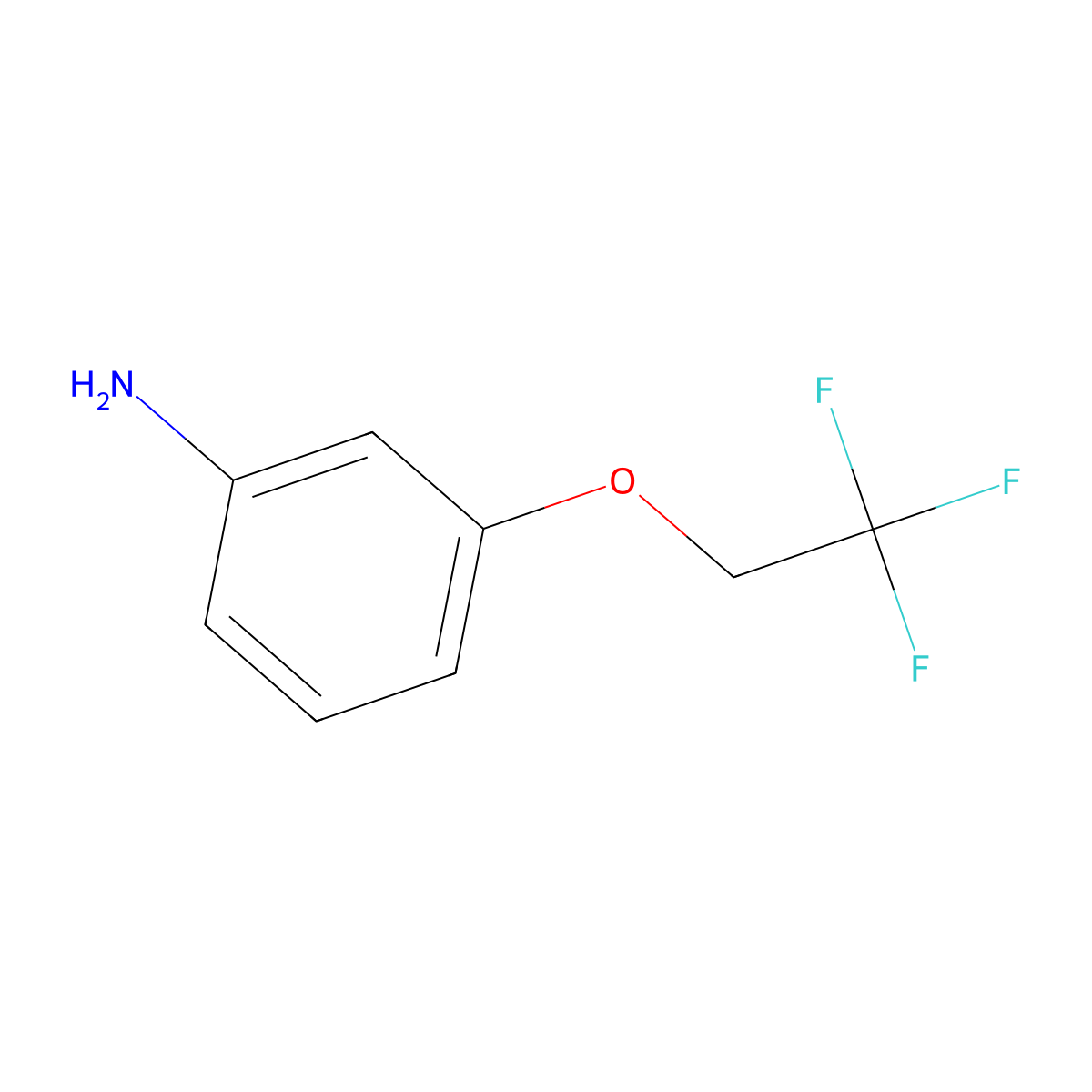 3-(2,2,2-Trifluoroethoxy)aniline molecular structure, CAS 123207-61-4