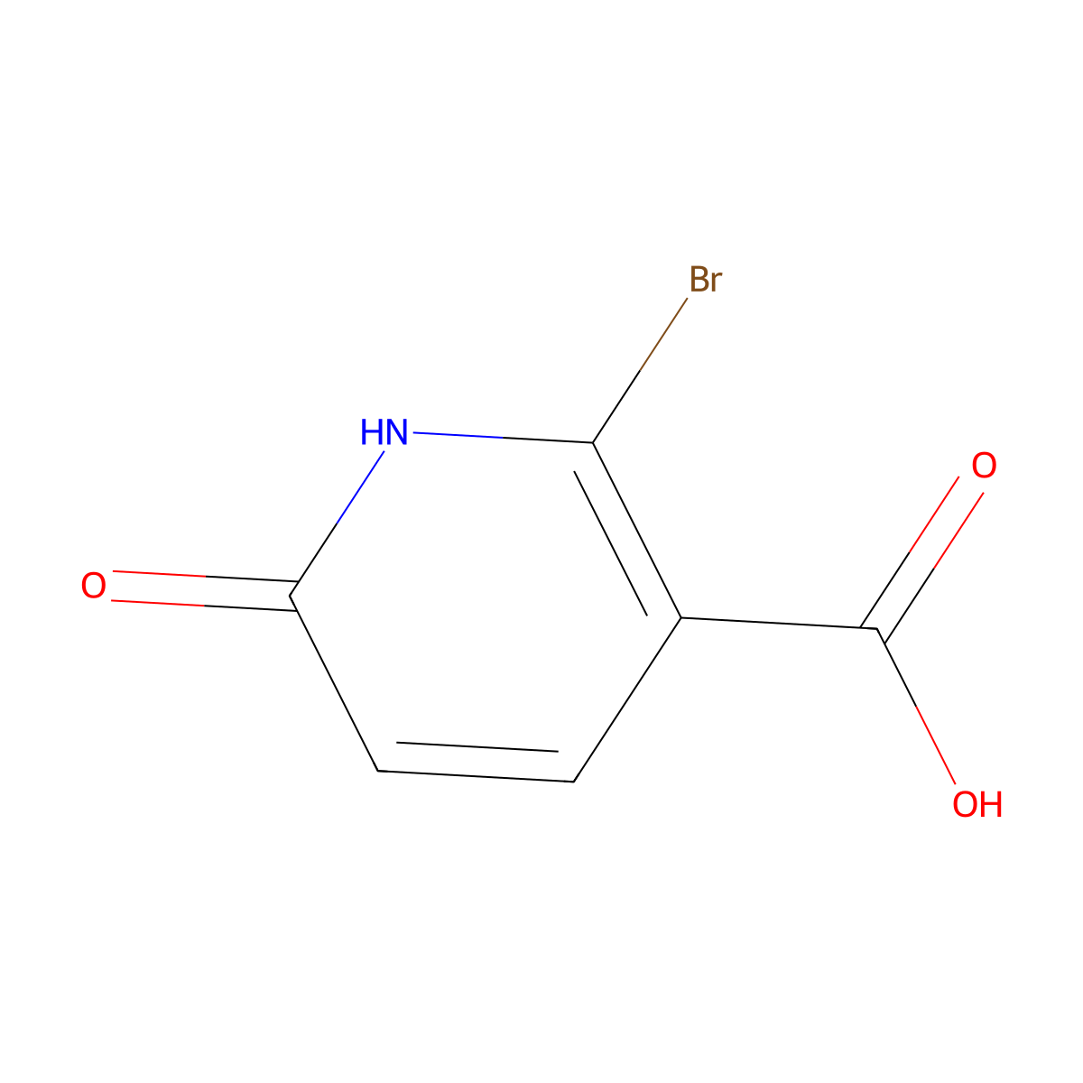 2-Bromo-6-hydroxynicotinic acid molecular structure, CAS 1232141-38-6