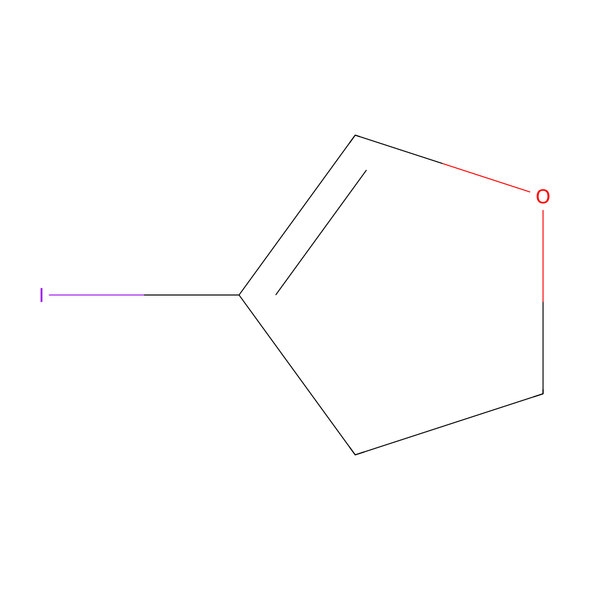 4-Iodo-2,3-dihydrofuran molecular structure, CAS 1232199-27-7