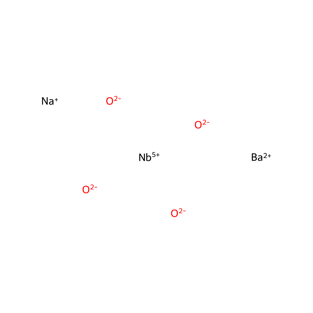 Barium niobium sodium oxide (Ba2Nb5NaO15) molecular structure, CAS 12323-03-4