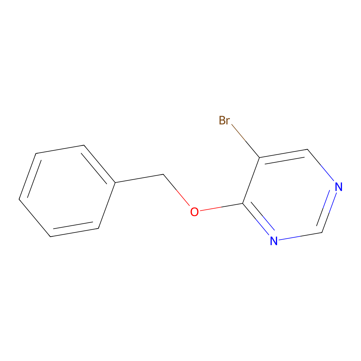 4-(Benzyloxy)-5-bromopyrimidine molecular structure, CAS 1232361-96-4