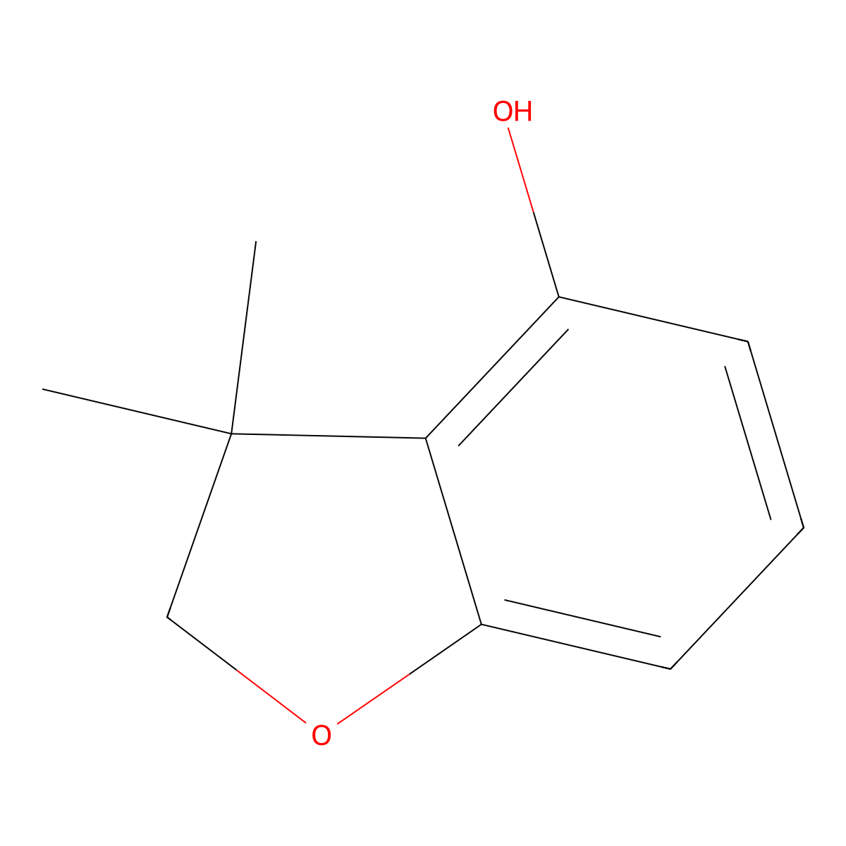 3,3-Dimethyl-2,3-dihydro-1-benzofuran-4-ol molecular structure, CAS 1232362-02-5