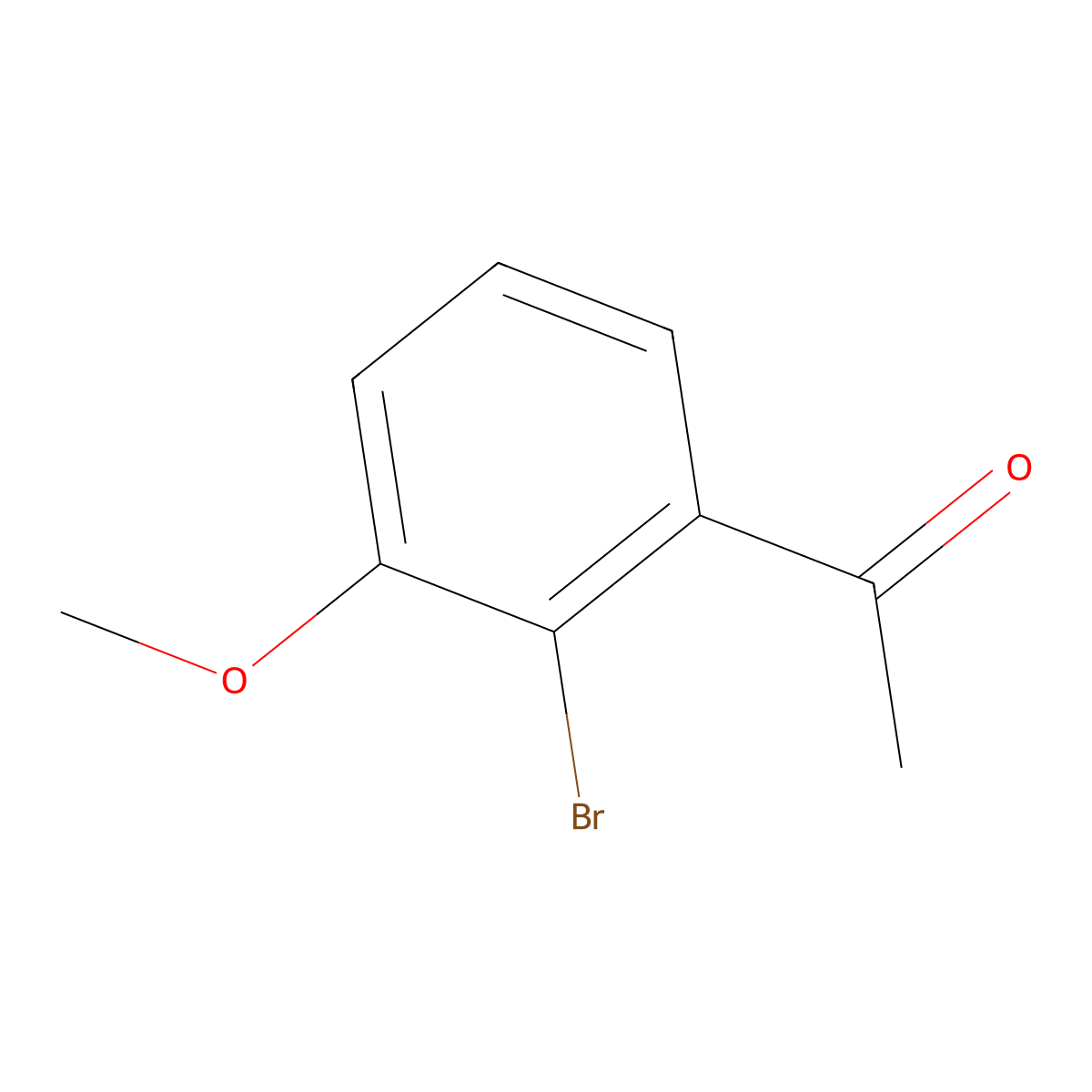 1-(2-Bromo-3-methoxyphenyl)ethanone molecular structure, CAS 1232407-19-0
