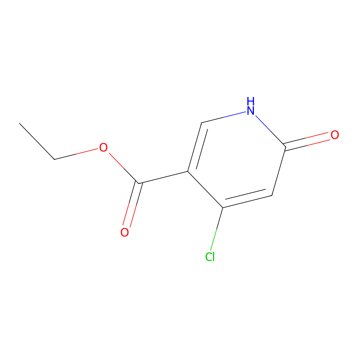 4-Chloro-6-hydroxypyridine-3-carboxylic acid ethyl ester molecular structure, CAS 1232431-68-3