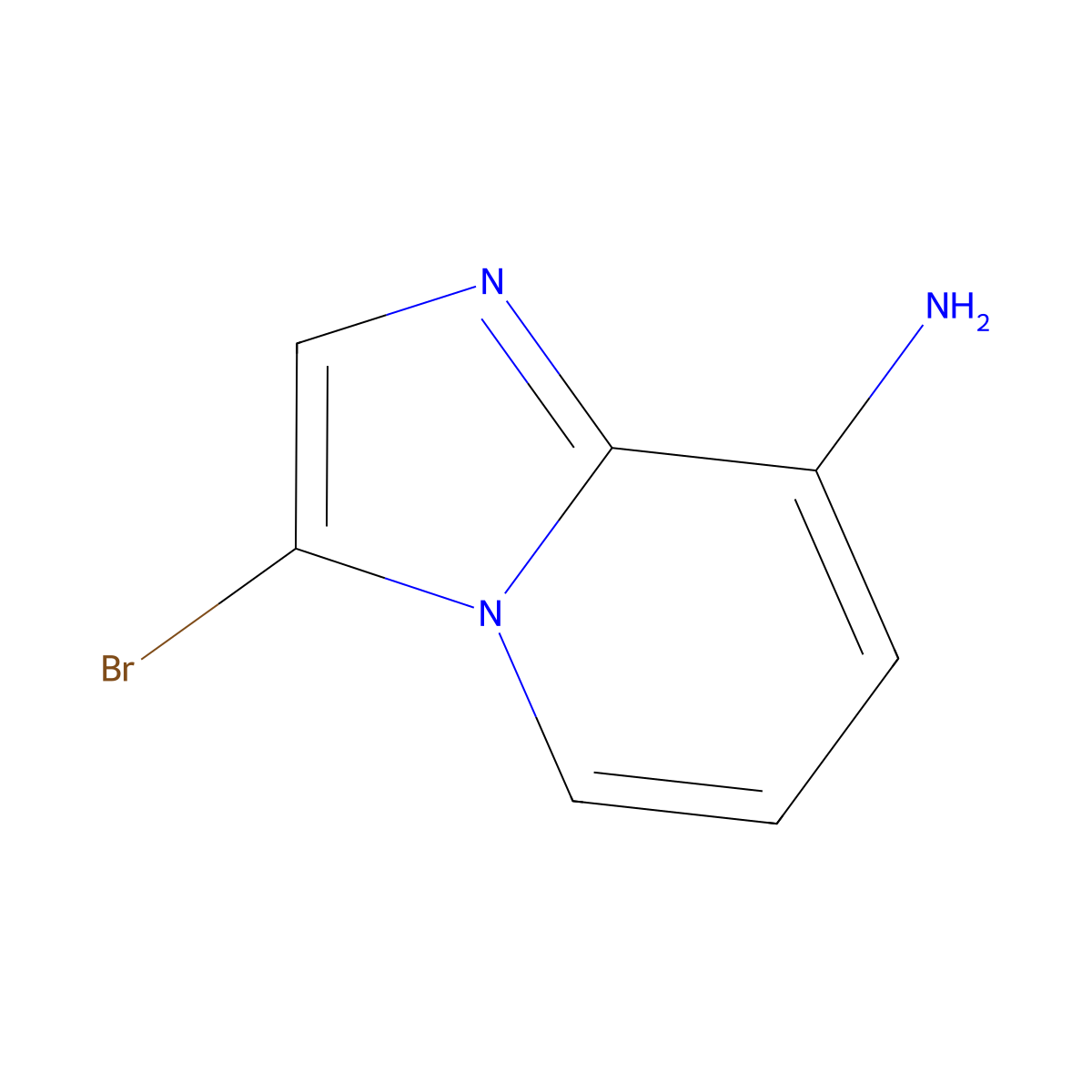 3-Bromoimidazo[1,2-A]pyridin-8-amine molecular structure, CAS 1232431-81-0