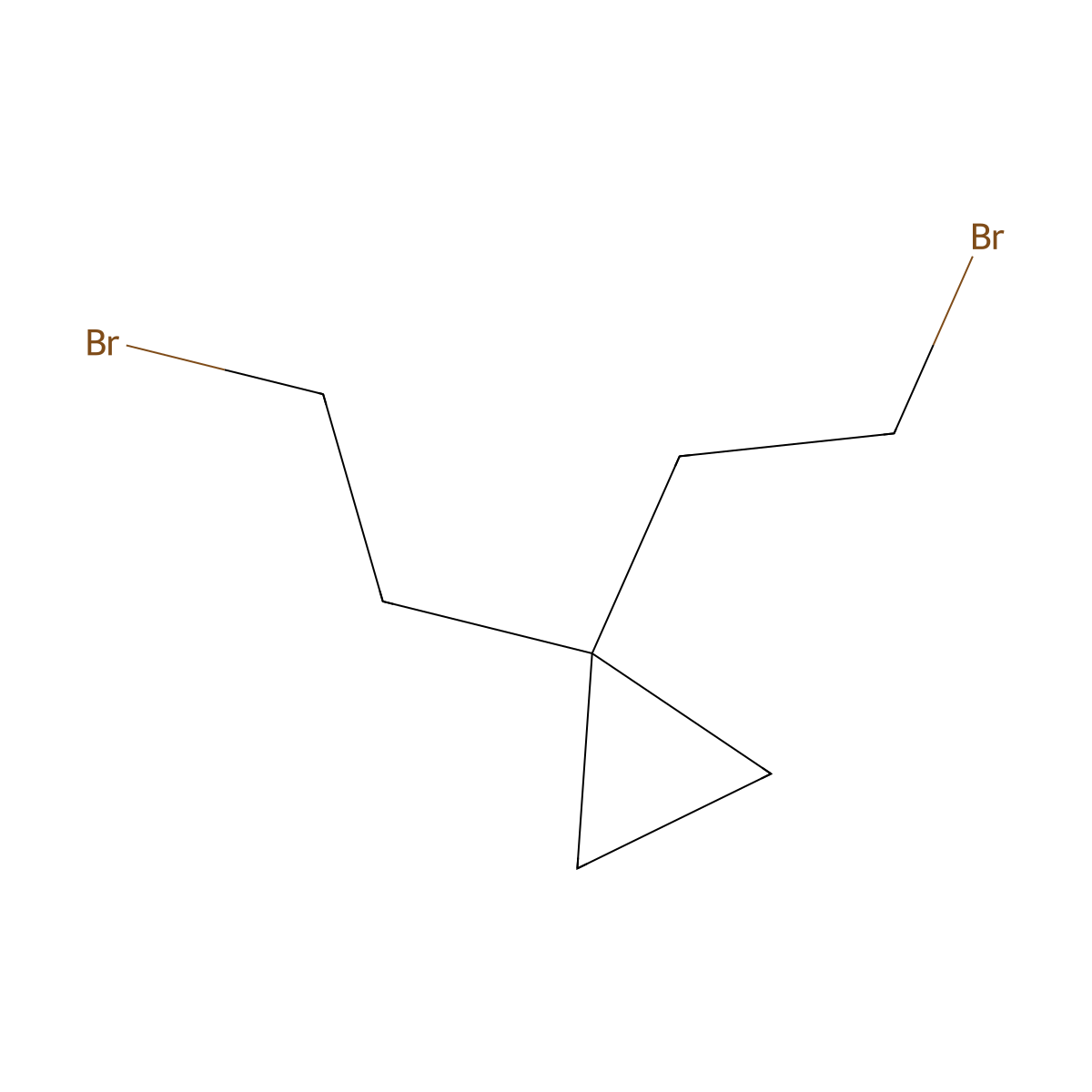 1,1-Bis(2-bromoethyl)cyclopropane molecular structure, CAS 1232431-84-3