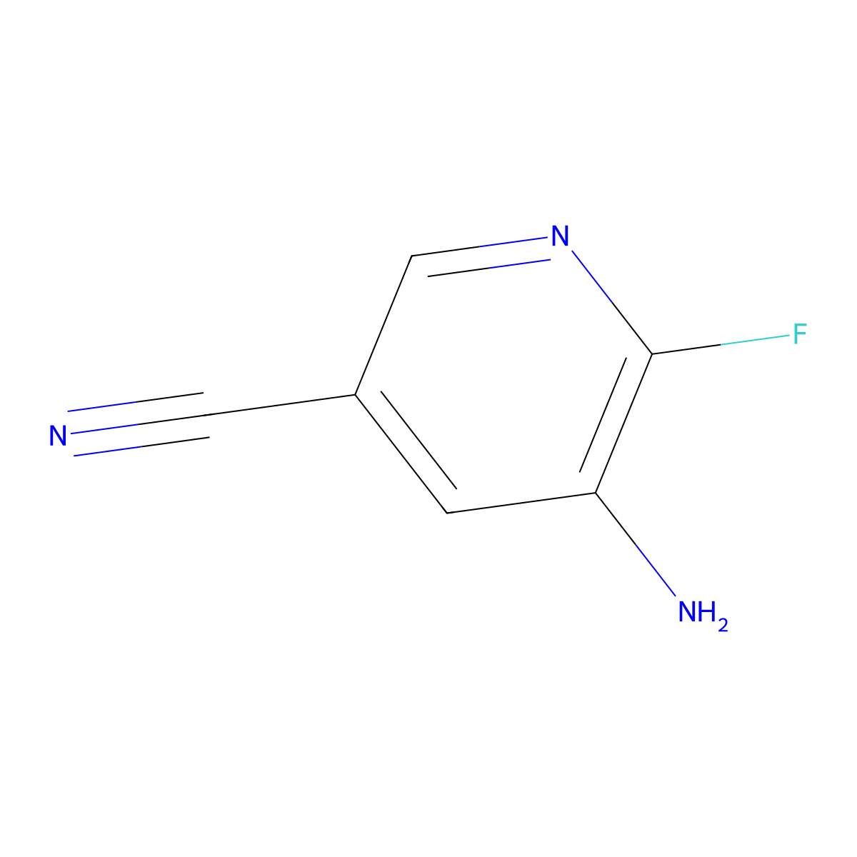 3-Amino-5-Cyano-2-fluoropyridine molecular structure, CAS 1232432-79-9