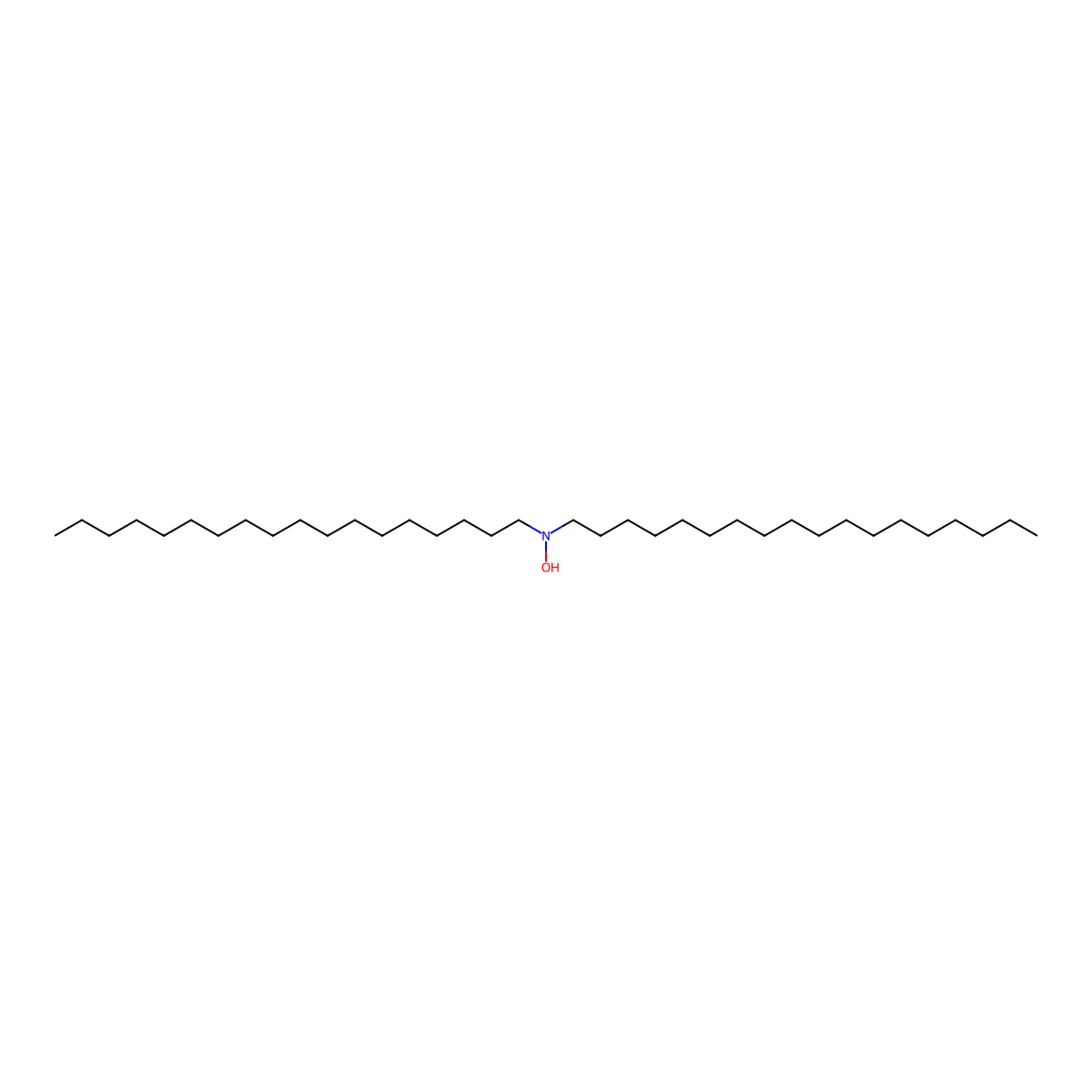 Bis(octadecyl)hydroxylamine molecular structure, CAS 123250-74-8