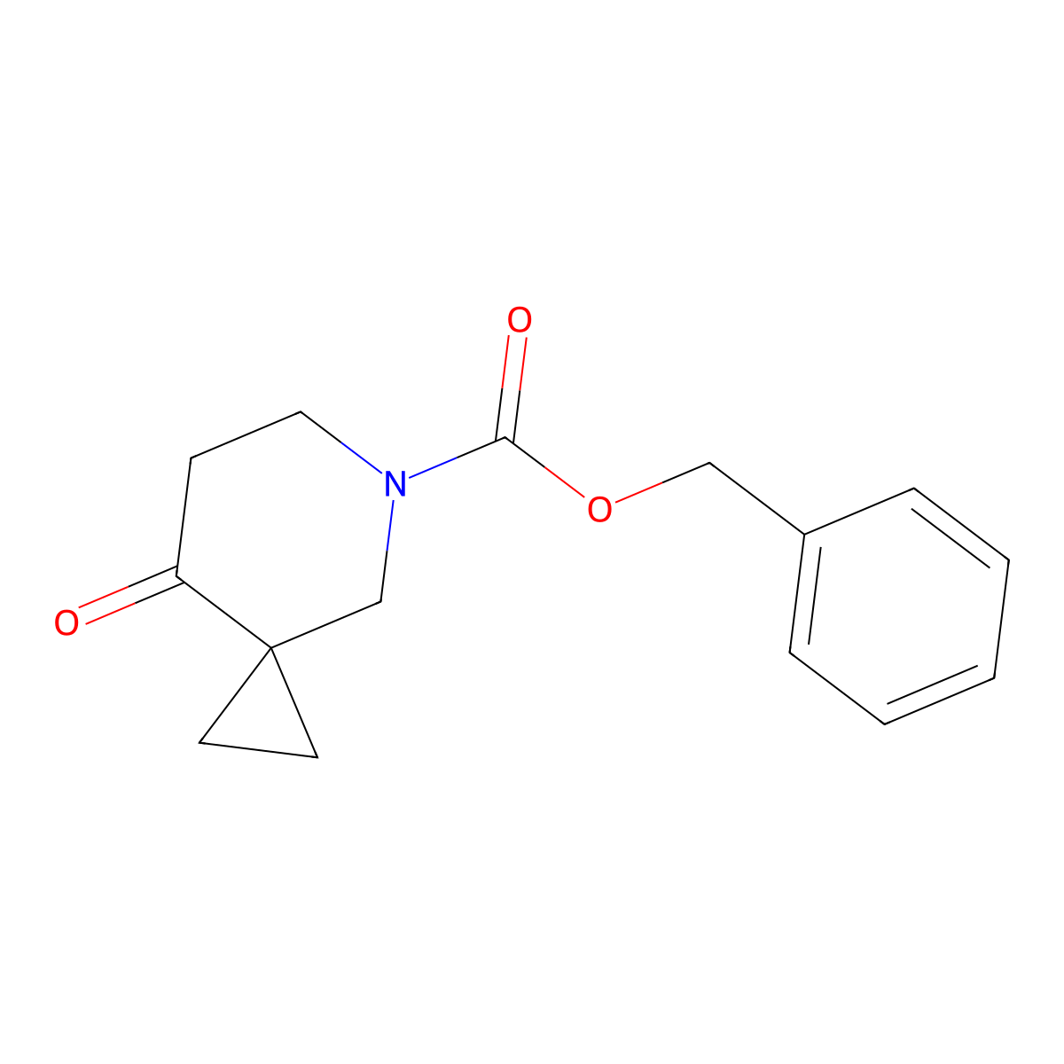 Benzyl 8-oxo-5-azaspiro[2.5]octane-5-carboxylate molecular structure, CAS 1232542-21-0
