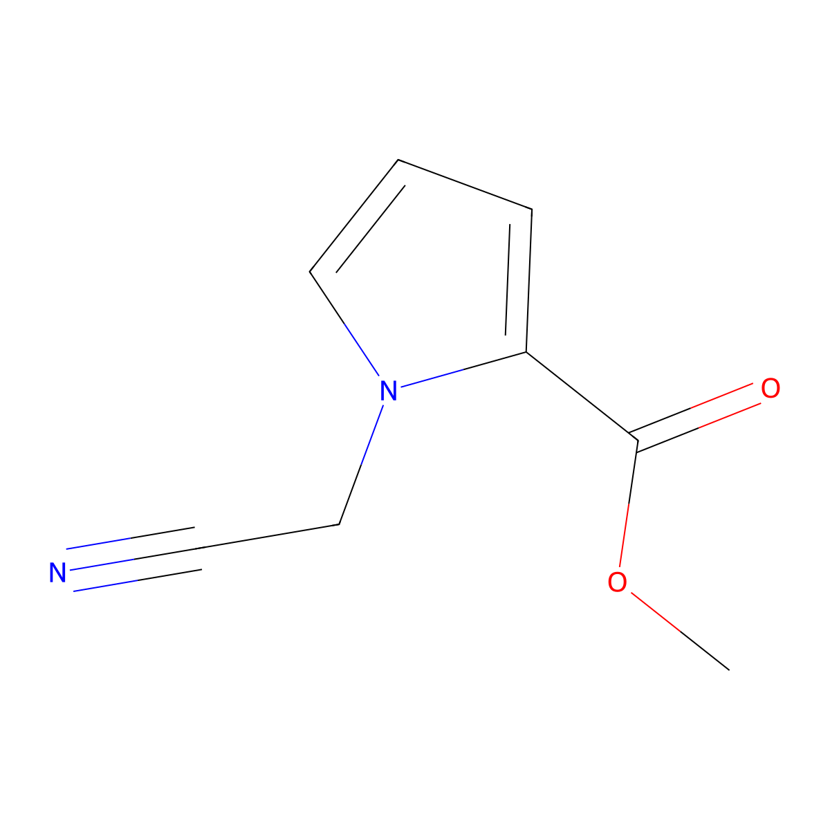 methyl 1-(cyanomethyl)-1H-pyrrole-2-carboxylate molecular structure, CAS 123257-07-8