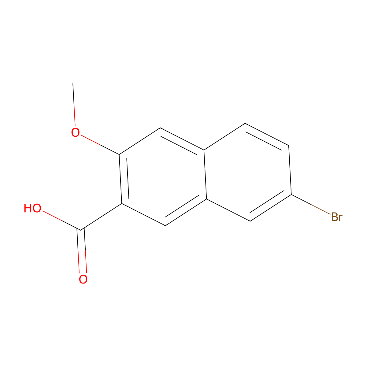 7-Bromo-3-methoxy-2-naphthoic acid molecular structure, CAS 123266-62-6