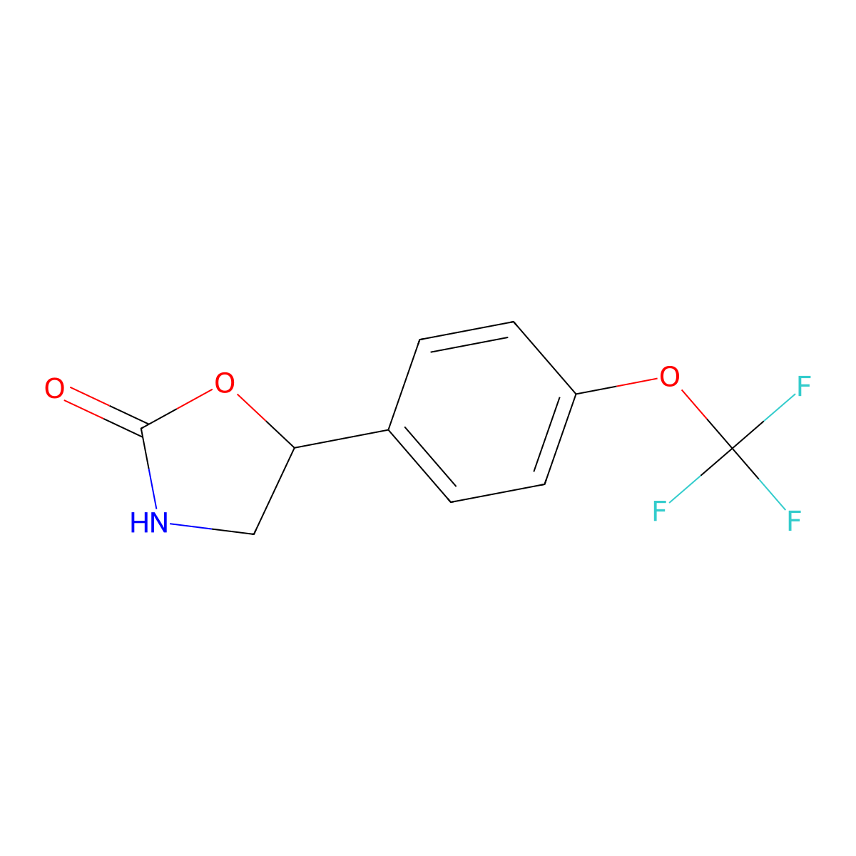 5-(4-(Trifluoromethoxy)phenyl)oxazolidin-2-one molecular structure, CAS 1232677-27-8